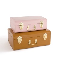 Комплект из двух чемоданчиков из Металла Masa единый размер желтый LA REDOUTE INTERIEURS  фото, kupilegko.ru